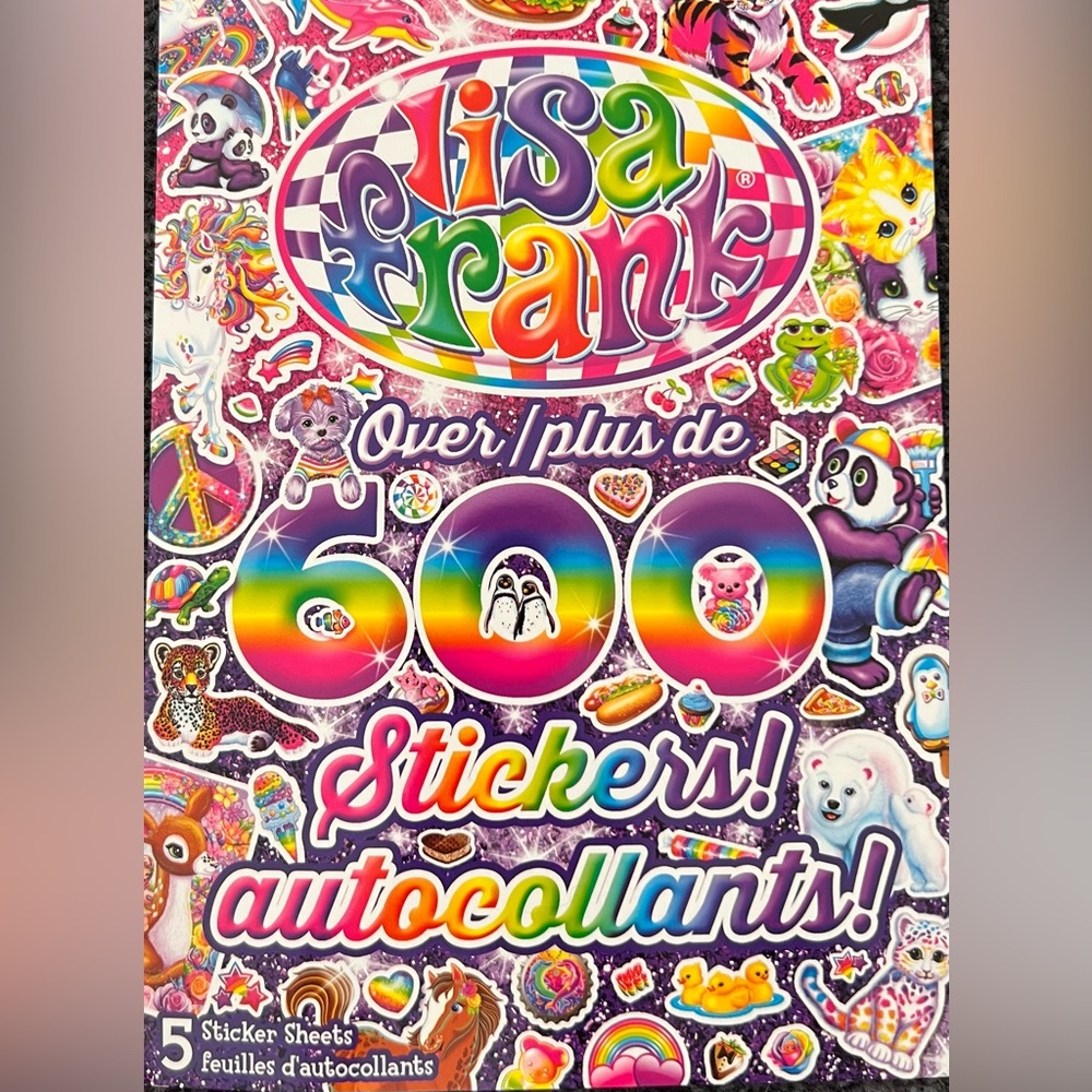 NEW Lisa Frank Rainbow Sticker Collection